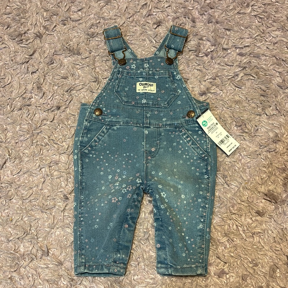 NWT floral overalls 3m
